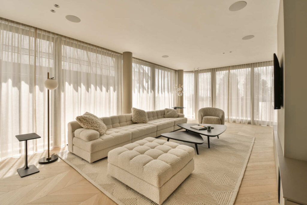 Floor to Ceiling Motorized Drapery